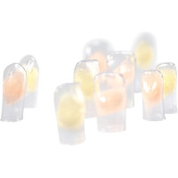 ODUS Pella Kronen - Packung 6  Paar transparent, Nr. 131 - 33701d