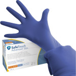 Medicom® SafeTouch® Advanced™ Nitril-Handschuhe - Packung 100 Stück puderfrei, violettblau, XS - 1175N-A