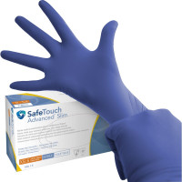 Medicom® SafeTouch® Advanced™ Nitril-Handschuhe - Packung 100 Stück puderfrei, violettblau, XS - 1175N-A