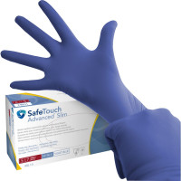 Medicom® SafeTouch® Advanced™ Nitril-Handschuhe - Packung 100 Stück puderfrei, violettblau, S - 1175N-B