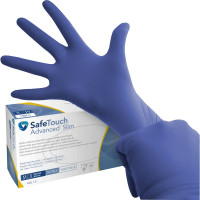 Medicom® SafeTouch® Advanced™ Nitril-Handschuhe - Packung 100 Stück puderfrei, violettblau, M - 1175N-C
