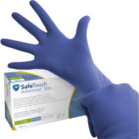 Medicom® SafeTouch® Advanced™ Nitril-Handschuhe - Packung 100 Stück puderfrei, violettblau, L - 1175N-D
