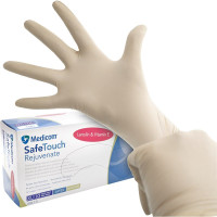 Medicom® SafeTouch® Rejuvenate Latex-Handschuhe - Packung 100 Stück puderfrei, natural, XL - 1163-E
