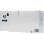 Zelltuchservietten - Karton 5 x 300 Stück weiß, 40 x 40 cm, 2-lagig - 202887