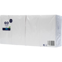 Zelltuchservietten - Karton 5 x 300 Stück weiß, 40 x 40 cm, 2-lagig - 202887