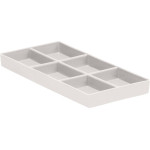 Cabinet Tray Nr. 20 - Stück 6-Fächer, 9,2 x 19,7 cm, weiß - 20Z206A