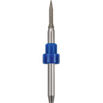 CAD/CAM Diamant Schleifer - Stück diamantiert, blau, Schaft-Ø 3 mm, Figur ZGB-25D, Kopflänge: 9 mm, ISO 017 - N7.G.01