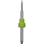 CAD/CAM Diamant Schleifer - Stück diamantiert, grün, Schaft-Ø 3 mm, Figur ZGB2-25D, Kopflänge: 9 mm, ISO 017 - N7.GS.02