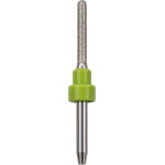 CAD/CAM Diamant Schleifer - Stück diamantiert, grün, Schaft-Ø 3 mm, Figur ZGB2-125D, Kopflänge: 15 mm, ISO 025 - N7.GS.06