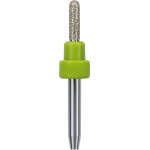 CAD/CAM Diamant Schleifer - Stück diamantiert, grün, Schaft-Ø 3 mm, Figur ZGB2-125DS, Kopflänge: 8 mm, ISO 025 - N7.GS.07