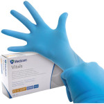 Medicom® SafeTouch® Advanced™ Vitals™ Nitril-Handschuhe - Packung 100 Stück puderfrei, blau, XS - 1193N-A