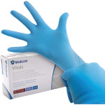 Medicom® SafeTouch® Advanced™ Vitals™ Nitril-Handschuhe - Packung 100 Stück puderfrei, blau, S - 1193N-B