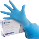 Medicom® SafeTouch® Advanced™ Vitals™ Nitril-Handschuhe - Packung 100 Stück puderfrei, blau, XL - 1193N-E Medicom® SafeTouch® Advanced™ Vitals™ Nitril-Handschuhe - Packung 100 Stück puderfrei, blau, XL - 1193N-E