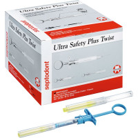 Ultra Safety Plus Twist - Packung 100 Injektionssysteme, 1 Mehrweghandstück, Gr. G27 lang 0,4 mm x 35 mm - 10267B