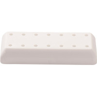 Fúrótartó, négyszögletű, fehér, 1 darab