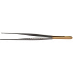 Gewebepinzette nach De Bakey - Stück anatomisch, 150 mm, Maulbreite 1,5 mm, gerade, gerieft - AESSTDBS