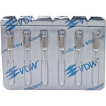 C-Pilot, Gyökércsatorna reszelő (kézzel), Fogantyú - műanyag ISO 8 sterilen csomagolva, röntgenopák, Nemesacél, 21 mm, 6 darab