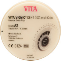 VITA VIONIC® DENT DISC multiColor - Stück Ø 98,4 mm, H 20 mm, A2 - ADA29820