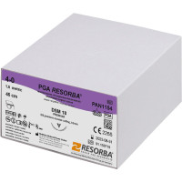 RESORBA® PGA - Packung 24 Stück, ungefärbt, 45 cm, DSM18, USP 4/0 - PAN 1154