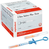 Ultra Safety Plus Twist - Packung 100 Injektionssysteme, 1 Mehrweghandstück, Gr. G27 kurz 0,4 mm x 25 mm - 11506H