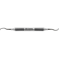 KKD® Easy Clean durasharp Universal Kürette - Stück Figur 4R/4L, für Seitenzähne, mit Metallgriff - 14822