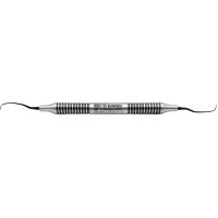 KKD® Easy Clean durasharp Gracey Kürette - Stück Figur 13/14, für Prämolaren/Molaren, mit Metallgriff - 14812