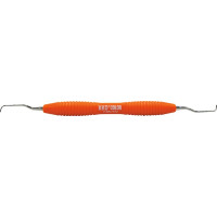 KKD® COLOR Gracey Kürette - Stück Figur 11/12, für Präm./Molar, orange, mit ergonomischem Silicongriff - 14710