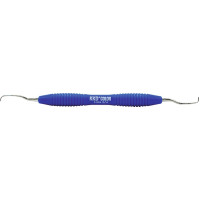 KKD® COLOR Gracey Kürette - Stück Figur 13/14, für Präm./Molaren, blau, mit ergonomischem Silicongriff - 14712