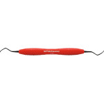KKD® COLOR durasharp Scaler - Stück rot, für Front- und Seitenzähne, mit Silicongriff - 14936