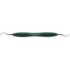 KKD® COLOR durasharp Gracey Kürette - Stück Figur 1/2, für Frontzähne, grau, mit Silicongriff - 14900