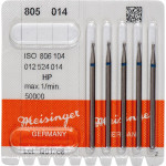 Diamanten 805, gyémántcsiszoló, kék, ISO 014, HP, 5 darab