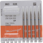 Diamanten 863, gyémántcsiszoló, kék, ISO 025, HP, 5 darab