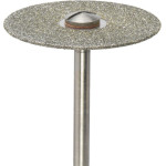 Diamantscheiben 327 - Stück doppelseitig grob, starr, HP, Figur 327, 0,6 mm, ISO 220 - H  327G220