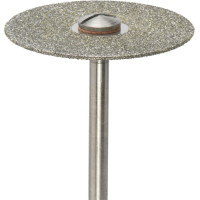 Diamantscheiben 327 - Stück doppelseitig grob, starr, HP, Figur 327, 0,6 mm, ISO 220 - H  327G220