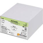Resorba Supramid nem felszívódó varrófonal, 36 db-os csomag, fekete, 75 cm, DS24, 3/8 kör, külső vágó, 24 mm, USP 3/0 (61425)