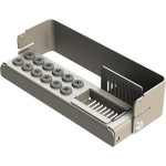 PLUG IN PLUS - Stück für 12 Instrumente, grau, 10,3 x 2,7 x 3,2 cm - PN190284-1