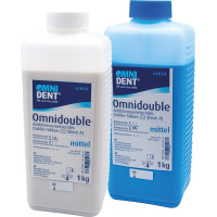 Omnidouble Packung 2 x 1 kg Silikon hellblau, 22 Shore A-Härte