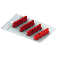 Galaxy Silicone Refill - Set Silikoneinsätze für Kassette 18 x 7, rot - PN183045-3