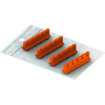 Galaxy Silicone Refill - Set Silikoneinsätze für Kassette 18 x 7, orange - PN183045-7
