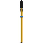 DIATECH Diamanten G379 - Packung 5 Stück blau mittel (M), FG, Figur 277 Ei, 3,5 mm, ISO 016 - 60031786