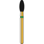 DIATECH Diamanten G379 - Packung 5 Stück grün grob (C), FG, Figur 277 Ei, 5 mm, ISO 023 - 60031796