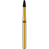 DIATECH Diamanten G390 - Packung 5 Stück rot fein (F), FG, Figur 270 Granate, 3 mm, ISO 014 - 60031818