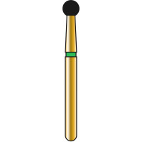 DIATECH Diamanten G801 - Packung 5 Stück grün grob (C), FG, Figur 001 Kugel, 2,3 mm, ISO 023 - 60031882