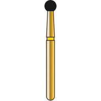 DIATECH Diamanten G801 - Packung 5 Stück gelb extra fein (EF), FG, Figur 001 Kugel, 2,3 mm, ISO 023 - 60031884