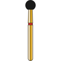DIATECH Diamanten G801 - Packung 5 Stück rot fein (F), FG, Figur 001 Kugel, 2,9 mm, ISO 029 - 60031894
