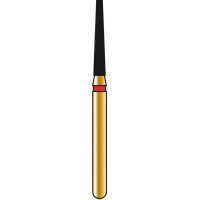 DIATECH Diamanten G847 - Packung 5 Stück rot fein (F), FG, Figur 172 Konus Kante flaches Ende, 8 mm, ISO 014 - 60032128