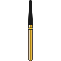 DIATECH Diamanten G856 - Packung 5 Stück gelb extra fein (EF), FG, Figur 198 Konus rund, 9 mm, ISO 018 - 60032314