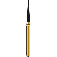 DIATECH Diamanten G858 - Packung 5 Stück gelb extra fein (EF), FG, Figur 165 Konus spitz, 8 mm, ISO 014 - 60032390