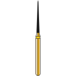 DIATECH Diamanten G859 - Packung 5 Stück gelb extra fein (EF), FG, Figur 166 Konus spitz, 10 mm, ISO 010 - 60032398