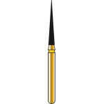 DIATECH Diamanten G859 - Packung 5 Stück gelb extra fein (EF), FG, Figur 166 Konus spitz, 10 mm, ISO 014 - 60032410